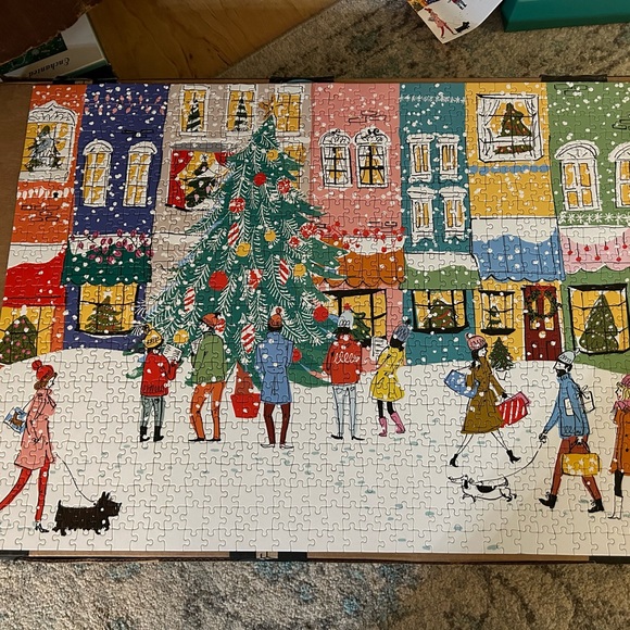 Christmas Carolers 1000 piece puzzle - Picture 3 of 4